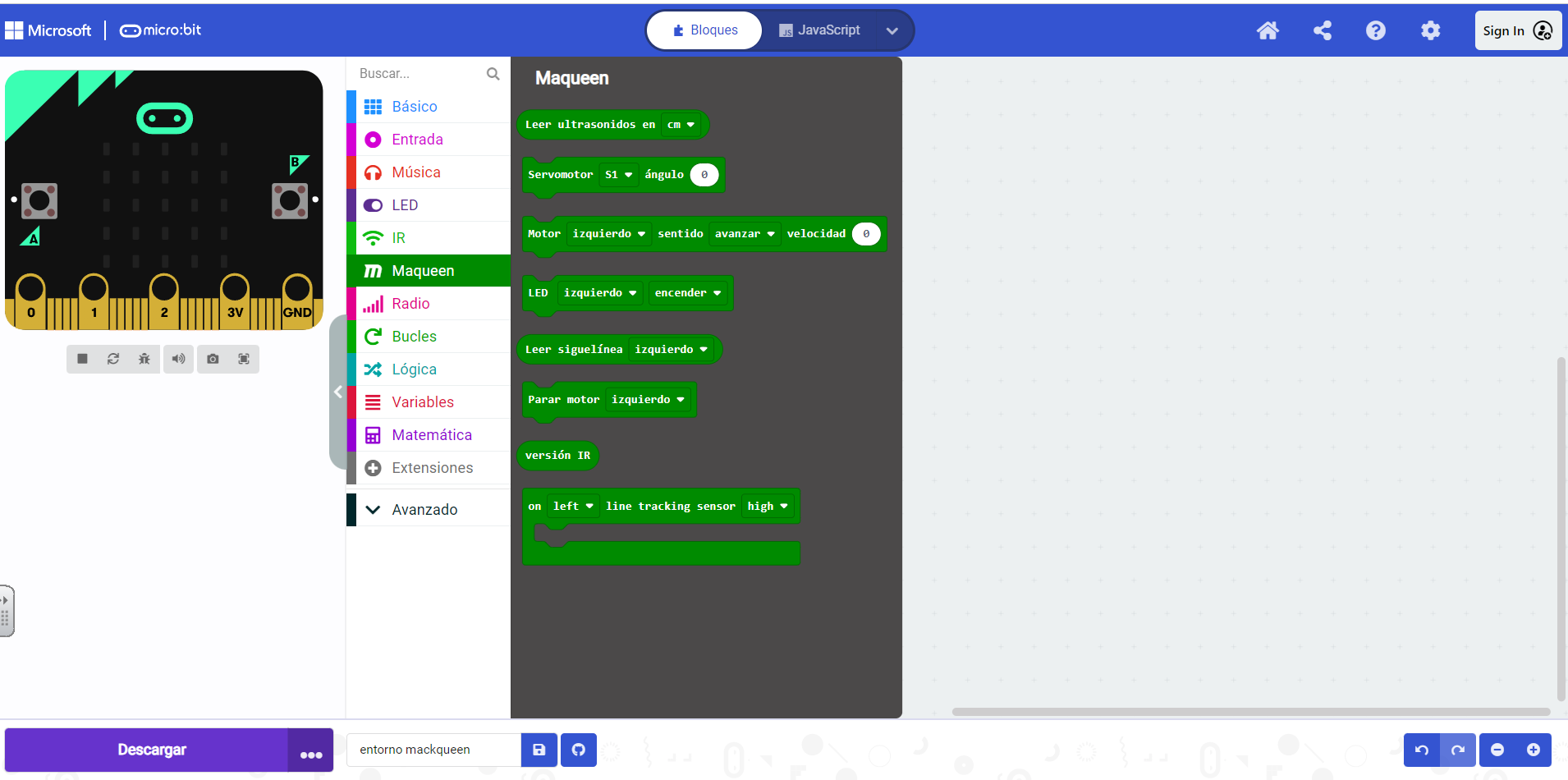 bloques para maqueen